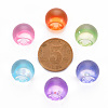 1-Hole Transparent Acrylic Buttons X-TACR-S154-50B-3