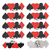 CHGCRAFT 10Pcs Playing Card Enamel Pin JEWB-CA0001-48-1