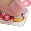 Scrapbooking Round with Number Self Adhesive Stickers DIY-I071-A01-3