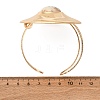 Alloy & Iron Cuff Bangles for Women BJEW-F501-02KCG-5