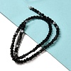 Natural Black Onyx(Dyed & Heated) Beads Strands G-G085-B44-01-2