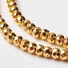 Non-magnetic Synthetic Hematite Beads Strands G-P262-29-2x4mm-G-1