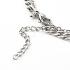 304 Stainless Steel Multi-strand Anklets AJEW-AN00436-01-3