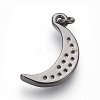Brass Micro Pave Cubic Zirconia Charms LS-ZIRC-E152-27B-RS-2