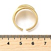Brass Micro Pave Cubic Zirconia Adjustable Open Cuff Rings for Women RJEW-K292-11G-5