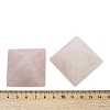 Natural Rose Quartz Orgonite Pyramid Display Decorations G-C186-08H-2