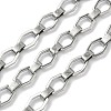 Handmade 304 Stainless Steel Octagon Link Chains STAS-F341-01P-1