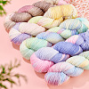 1 Skein Gradient Segment Dyed 80% Wool 20% Acrylic Blended Yarn OCOR-TA0003-02D-6