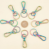   Rainbow Color Zinc Alloy Keychain Clasps FIND-PH0006-46-5