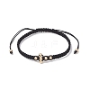 Brass Beaded Braided Bead Bracelets BJEW-JB12817-02-2