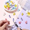 50Pcs Opaque Resin Pendants RESI-CJ0004-45-5