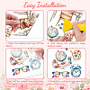 3 Sheets 3 Styles PVC Waterproof Decorative Stickers DIY-WH0404-563-2