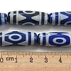 Blue Tibetan Style dZi Beads Strands TDZI-NH0001-B14-01-5