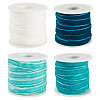 40 Yards 4 Colors Single Face Velvet Ribbon SRIB-TA0001-33B-2