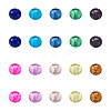 Craftdady 100Pcs 10 Colors Transparent Glass European Beads GLAA-CD0001-12-2