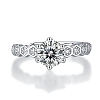 Rhodium Plated 925 Sterling Silver Micro Pave Cubic Zirconia Adjustable Rings AJEW-U007-15P-3