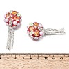 Handmade Polymer Clay Rhinestone Beads CLAY-Z006-02B-3