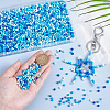8 Sets 8 Colors Opaque Baking Paint Glass Beads DGLA-PH0001-21-3