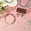 17 Strands 17 Colors Electroplate Glass Beads Strands EGLA-TA0013-43-7