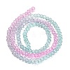 Transparent Painted Glass Beads Strands DGLA-A034-T1mm-A10-5