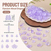 125G Gradient Color Transparent Glass Beads GLAA-TA0003-58E-4