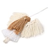 Angel Handmade Woven Macrame Cotton Thread Pendant Decorations HJEW-JM02454-04-4