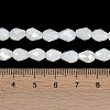 Opaque Solid Color Electroplate Glass Beads Strands EGLA-N013-P10mm-B02-4
