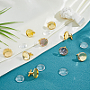 DIY Blank Dome Brass Cufflink Making Kits BUTT-DC0001-14-5