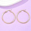 Ion Plating(IP) 304 Stainless Steel Hoop Earrings X-EJEW-N0016-11G-E-4