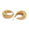 304 Stainless Steel Hoop Earrings EJEW-O096-40G-2