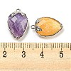 Natural & Synthetic Mixed Gemstone Faceted Pendants G-M431-06P-A-3