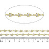 Rack Plating Brass Chains Micro Pave Cubic Zirconia AJEW-Q150-07G-01-2