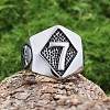 Punk Style 316L Stainless Steel Finger Rings for Men FS-WG96F45-02-1