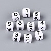 Opaque Acrylic European Large Hole Beads SACR-N020-01M-02-1