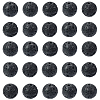 2 Strands Natural Lava Rock Beads Strands G-SP0001-28-1