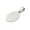 304 Stainless Steel Stamping Blank Tag Pendants STAS-H333-02P-2