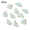 5Pcs UV Plating Acrylic Pendants FIND-YW0007-41F-1