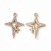 Alloy Rhinestone Pendants PALLOY-P287-08LG-2