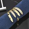 Brass Micro Pave Clear Cubic Zirconia Cuff Rings LS-RJEW-M029-03G-3