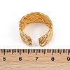 304 Stainless Steel Adjustable Enamel Cuff Rings for Women LS-RJEW-A074-06G-5