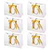 6Sets Rectangle Paper Gift Storage Bags with Handle CARB-TA0001-04A-2