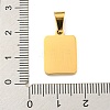 PVD Vacuum Plating 304 Stainless Steel Pave Natural White Shell Pendants STAS-S130-03G-F-3