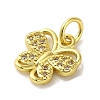 Real 18K Gold Plated Brass Pave Cubic Zirconia Pendants KK-M283-10B-01-2
