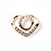 Heart Alloy Buckles JEWB-WH0014-18KCG-1