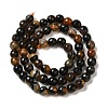 Natural Agate(Dyed & Heated) Beads Strands G-H066-B02-01-3