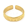 304 Stainless Steel Open Cuff Ring for Women RJEW-S406-01G-01-2