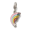 Rack Plating Alloy Colorful Enamel European Dangle Charms FIND-H005-39P-1