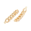 Brass Pave Clear Cubic Zirconia Connector Charms KK-S376-05G-2