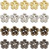 Fingerinspire 240Pcs 4 Color 2-Hole Alloy Buttons FIND-FG0001-34-1