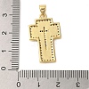 Rack Plating Brass Micro Pave Cubic Zirconia Pendants KK-P279-26B-G-3